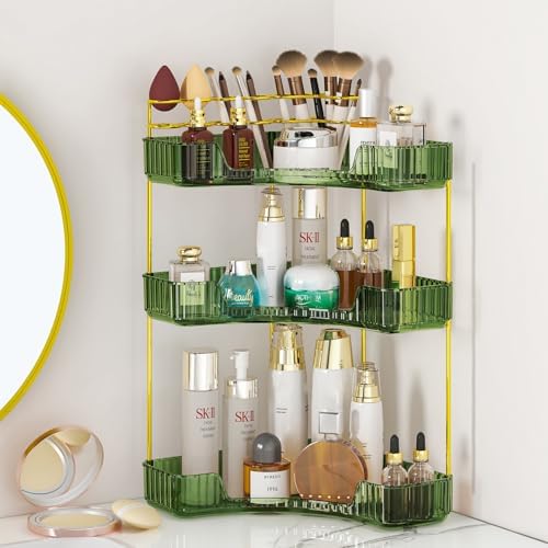 SUNZOS 3-Tier Corner Bathroom Organizer