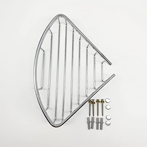Classic Shower Corner Basket with Brass Polished Chrome