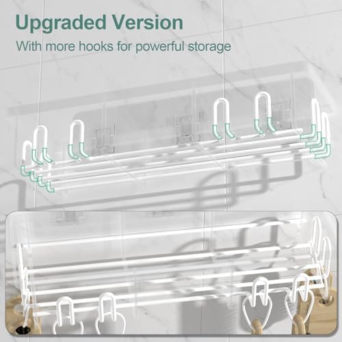 2025 New Adhesive Shower Caddy 2 Pack White