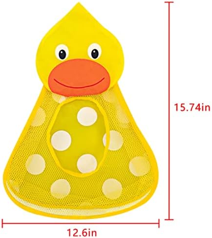 Linkidea Bath Toy Organizer with Adhesive Hooks 1