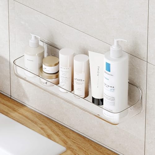 UDD Clear Adhesive Wall Mount Shower Caddy
