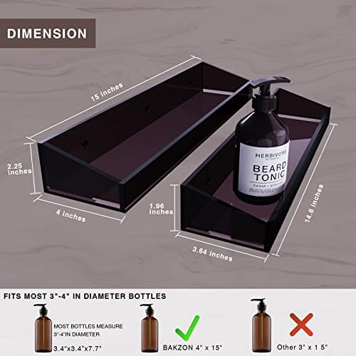 Bakzon Dark Brown Acrylic Wall Mount Organizer