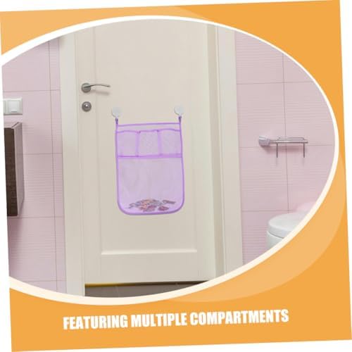 2pcs Bath Toy Mesh Organizer Breathable Hanging Storage for Tub