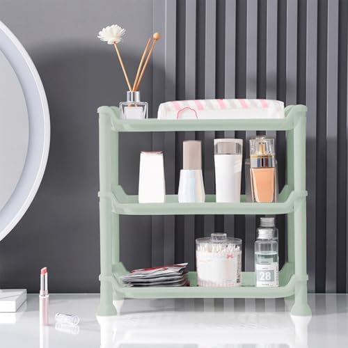 3 Tier Bathroom Counter Organizer with Guardrails and Non-Slip Feet