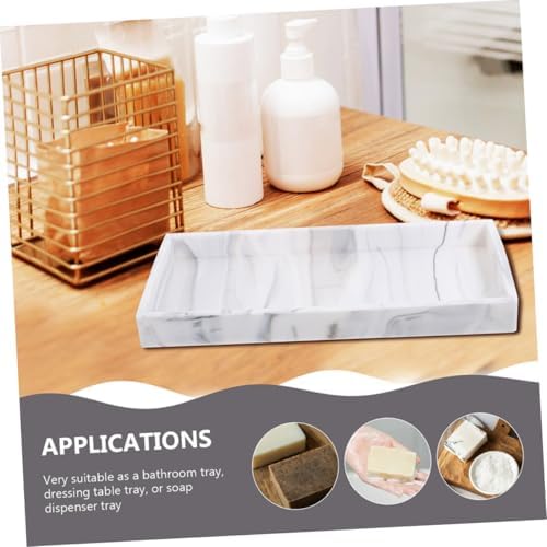 3Pcs Silicone Vanity Tray for Bathroom Storage and Toiletries Organization