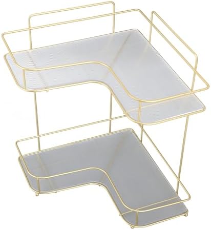 Corner Bathroom Organizer Double Layer Shelf