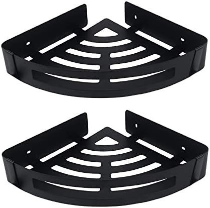 NearMoon Bathroom Shower Caddy 2 Pack Matte Black No Drill
