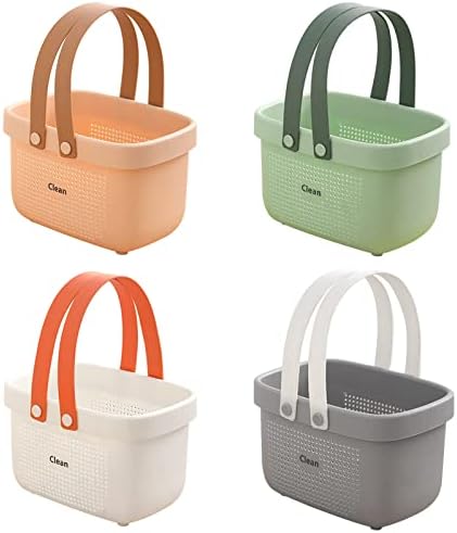 Portable Storage Organizer Caddy with Handles for Bathroom Kitchen Dorm Bedroom Use