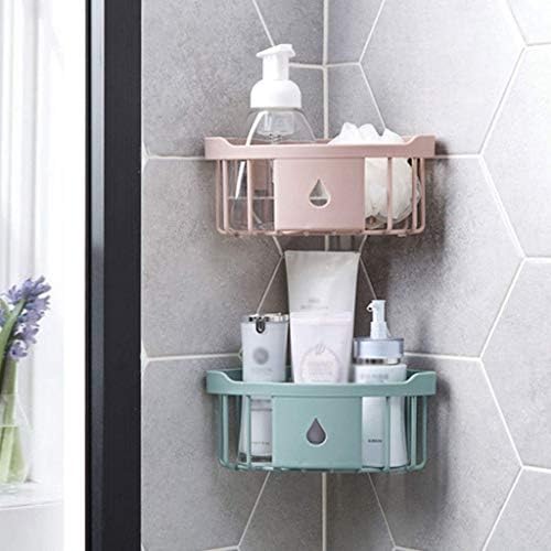 Black Corner Shower Caddy with Waterproof Design