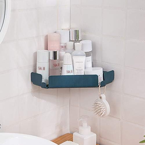 Pink Corner Shelves Shampoo Holder Space Saving Wall Organizer