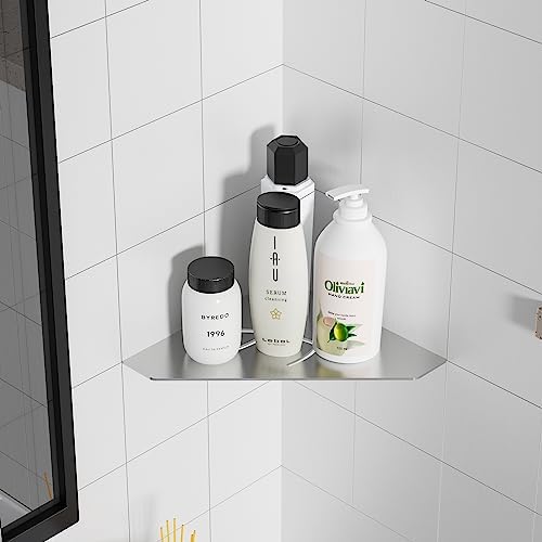 Heavy Duty Corner Shower Shelf Matte Black 304 Stainless Steel