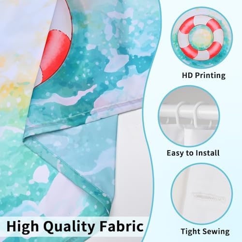 Custom Shower Curtain with 12 Hooks Waterproof Funny Photo Design for Bathroom