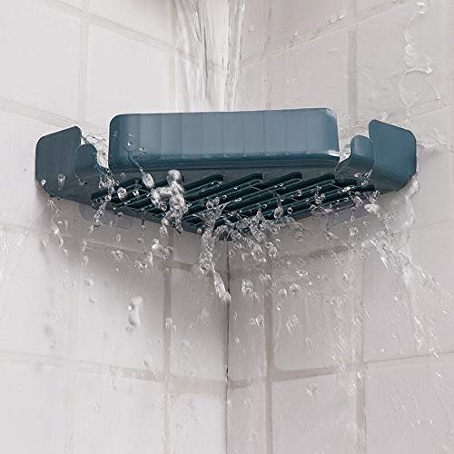 Pink Corner Shelves Shampoo Holder Space Saving Wall Organizer