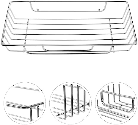 Alipis Wall Mounted Shower Organizer Storage Shelf for Bathroom
