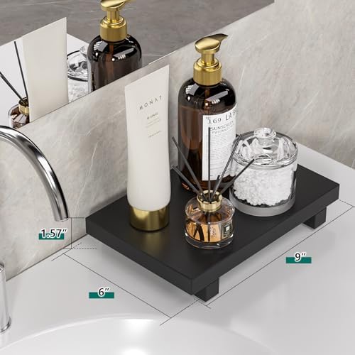 Greatseas Bamboo Soap Tray Stand for Kitchen and Bathroom Decor