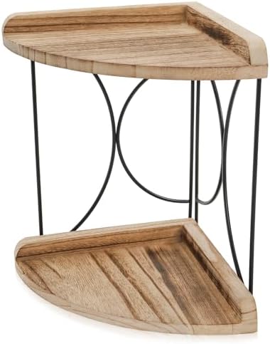 Goaste 2-Tier Bathroom Counter Organizer Wood Shelf