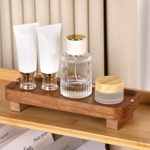 Wooden Soap Dish with Drainage Slots Light Brown 87 x 36 Inches