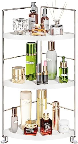 3-Tier Corner Spice Rack Organizer for Kitchen and Bathroom