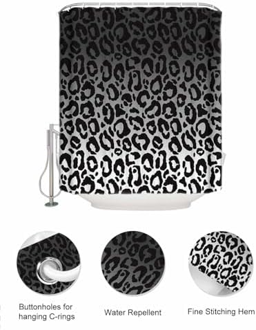 Singingin Shower Curtain with 10 Pockets Organizer Set
