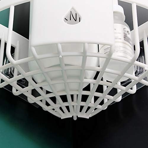 Black Corner Shower Caddy with Waterproof Design