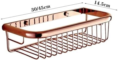 Stylish Rose Gold Copper Shower Caddy with Storage