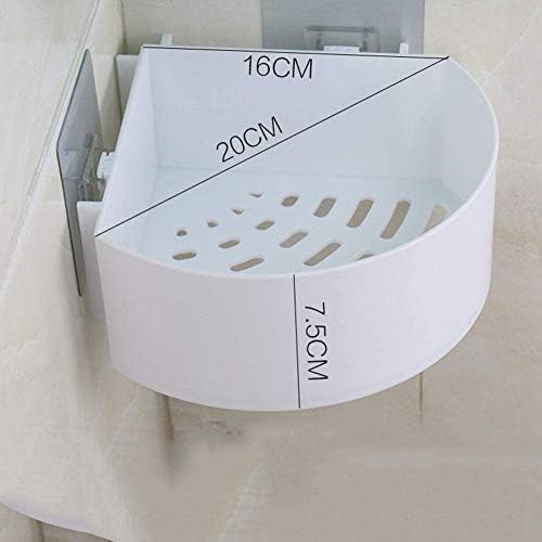 Green Triangle Floating Wall Shelf Shower Caddy