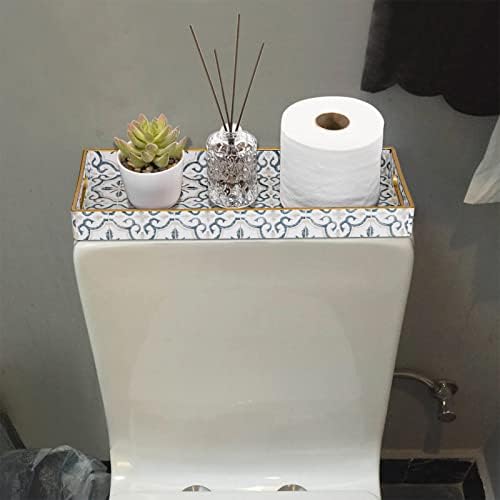 MAONAME White Decorative Tray with Handles