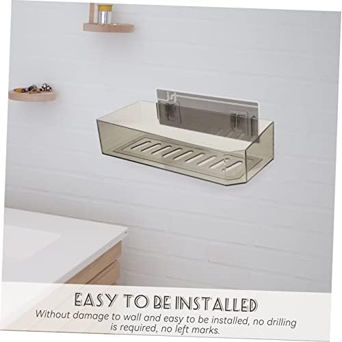 Brightfufu Door Organizer Wall Sticking Shelf Bathroom Shower Rack No Drill Decorative Storage Stands Easy Install