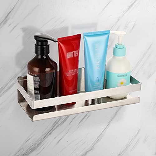 OwnMy 10 Inch Stainless Steel Shower Shelf Silver