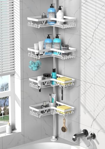 DAOYA Corner Shower Caddy Tension Pole Organizer