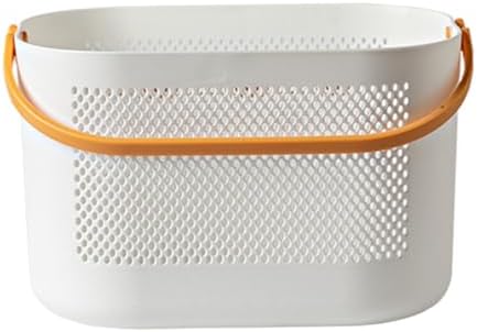 Portable Shower Storage Basket with Handles for Bathroom and Pantry