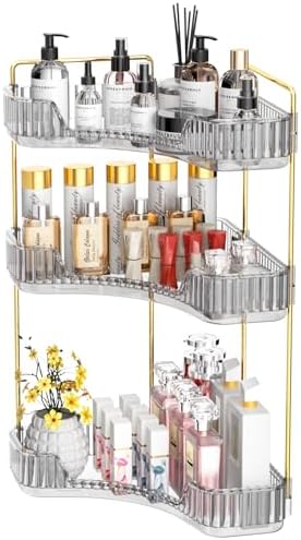 GTI 3 Tier Corner Bathroom Organizer Gray