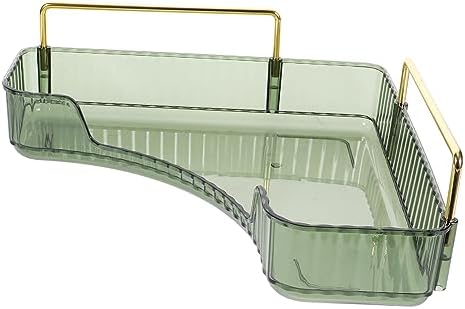 Ciieeo Makeup Storage Organizer Bathroom Vanity Corner Shelf