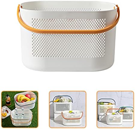Kisangel Portable Bathroom Storage Basket Organizer for Boys and Girls Essentials