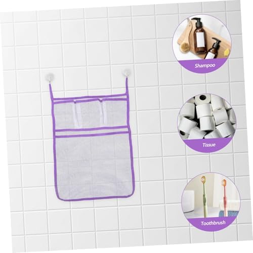 Stylish Hanging Mesh Organizer Bag for Bathroom Storage