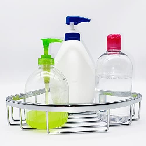 Classic Shower Corner Basket with Brass Polished Chrome