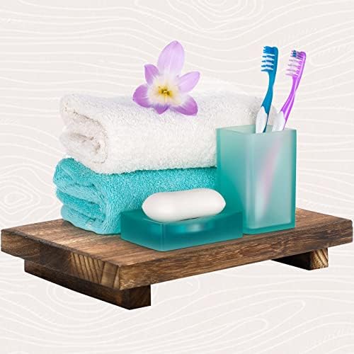 Wooden Soap Tray with 4 Legs for Kitchen and Bathroom