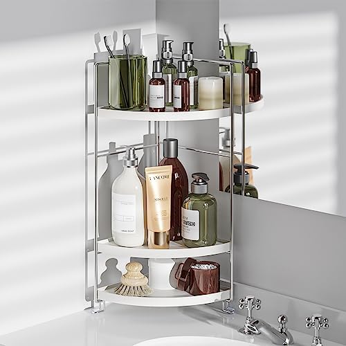 3-Tier Corner Spice Rack Organizer for Kitchen and Bathroom