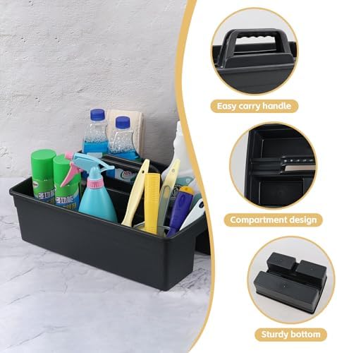 6 Pack Cleaning Organizer Caddy with Handle