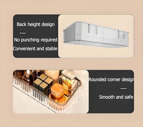 GDQ Crystal Clear Wall Mount Organizer
