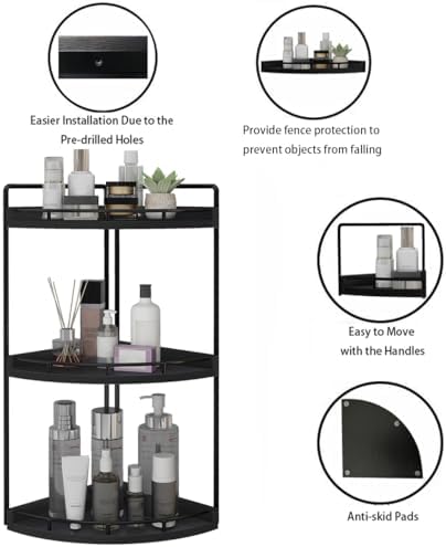 Dorhors 3 Tier Corner Organizer for Bathroom Countertop