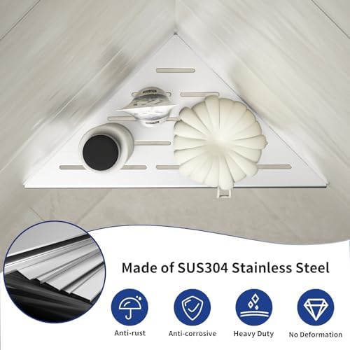 Corner Shower Shelf 10 Inch 304 Stainless Steel 2 Pack