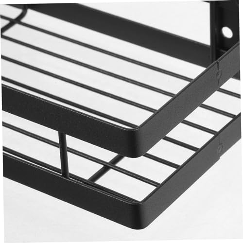 Wall Mounted Shower Organizer with Adhesive Base and Draining Shelf