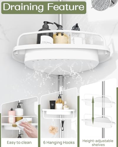 ALLZONE Rustproof Shower Caddy Corner Organizer