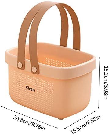 Portable Storage Organizer Caddy with Handles for Bathroom Kitchen Dorm Bedroom Use