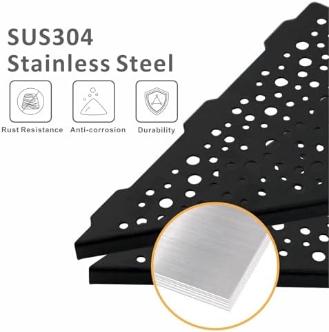 WELLUP Black 10 Inch Corner Shower Shelf 2 Pack