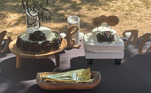 Wood Risers for Decor Display Farmhouse Style Soap Dish Tray