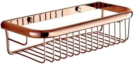 Stylish Rose Gold Copper Shower Caddy with Storage