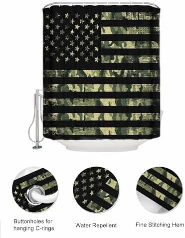 Singingin Shower Curtain with 10 Pockets and 3 Hooks