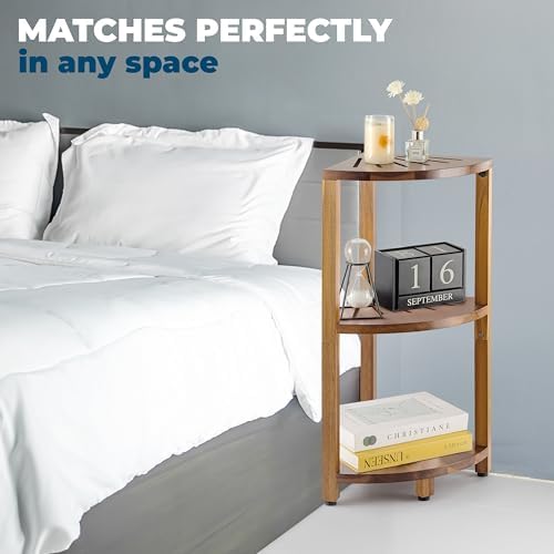 Bluewest 3-Tier Corner Shower Caddy Stand with Anti-Slip Feet